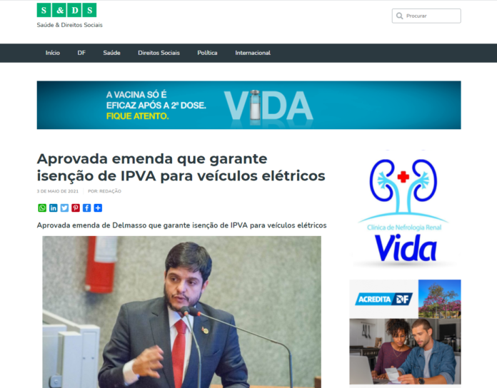 Em Defesa da Saúde: Aprovada emenda que garante isenção de IPVA para veículos elétricos