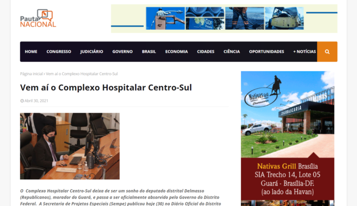 Pauta Nacional: Vem aí o Complexo Hospitalar Centro-Sul