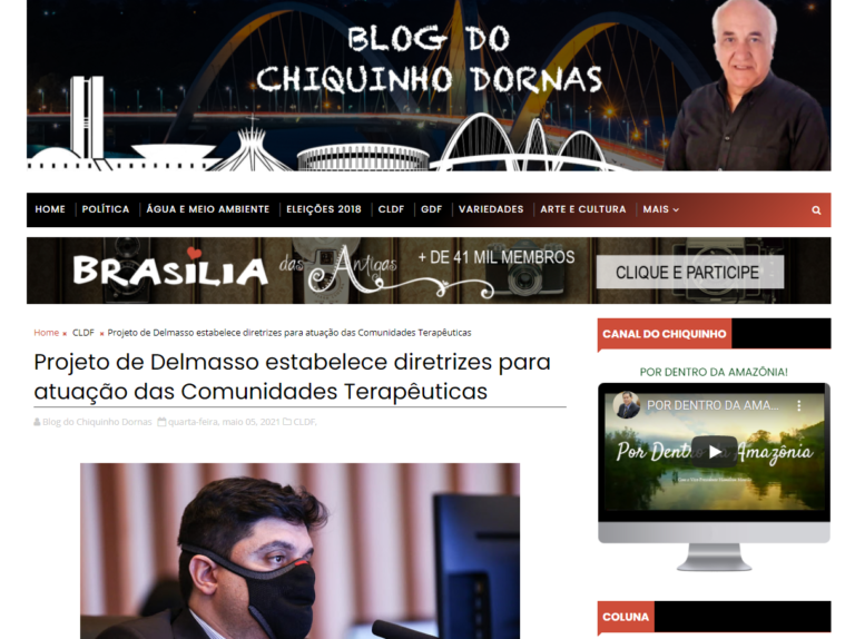 Blog do Chiquinho Dornas: Projeto de Delmasso estabelece diretrizes para atuação das Comunidades Terapêuticas