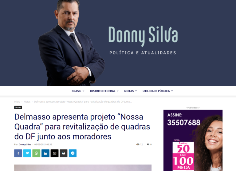 Donny Silva: Delmasso apresenta projeto “Nossa Quadra” para revitalização de quadras do DF junto aos moradores