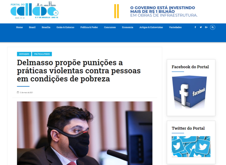 Portal do Callado: Delmasso propõe punições a práticas violentas contra pessoas em condições de pobreza