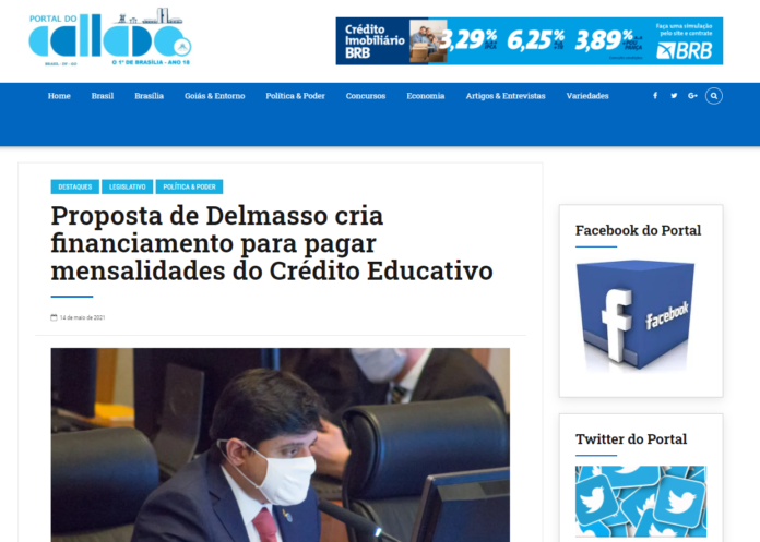 Portal do Callado: Proposta de Delmasso cria financiamento para pagar mensalidades do Crédito Educativo