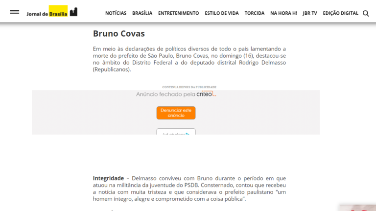 Jornal de Brasília coluna Do Alto Da Torre, 18 de maio