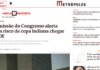 Metrópoles: Comissão do Congresso alerta para risco de cepa indiana chegar ao DF Metrópoles: Comissão do Congresso alerta para risco de cepa indiana chegar ao DF