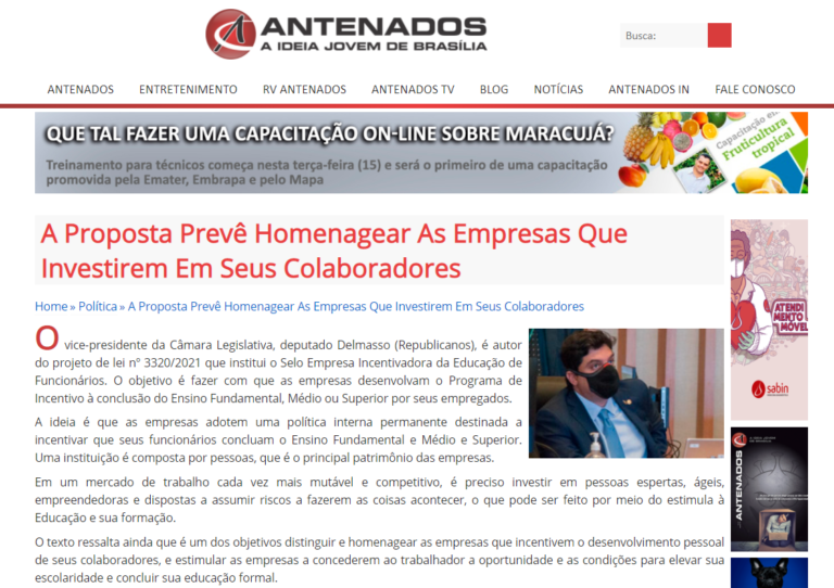 Antenados: A Proposta Prevê Homenagear As Empresas Que Investirem Em Seus Colaboradores