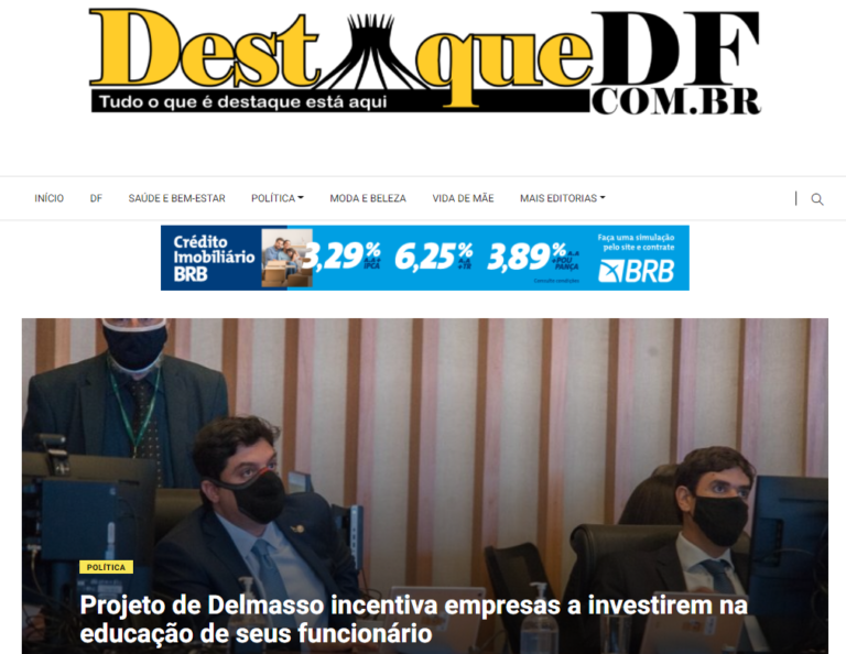 Destaque DF: Projeto de Delmasso incentiva empresas a investirem na educação de seus funcionários