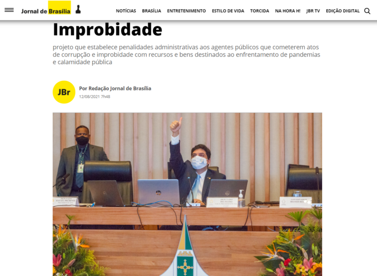 Jornal de Brasília: Improbidade