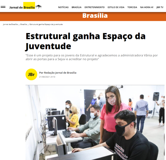 Jornal de Brasília: Estrutural ganha Espaço da Juventude