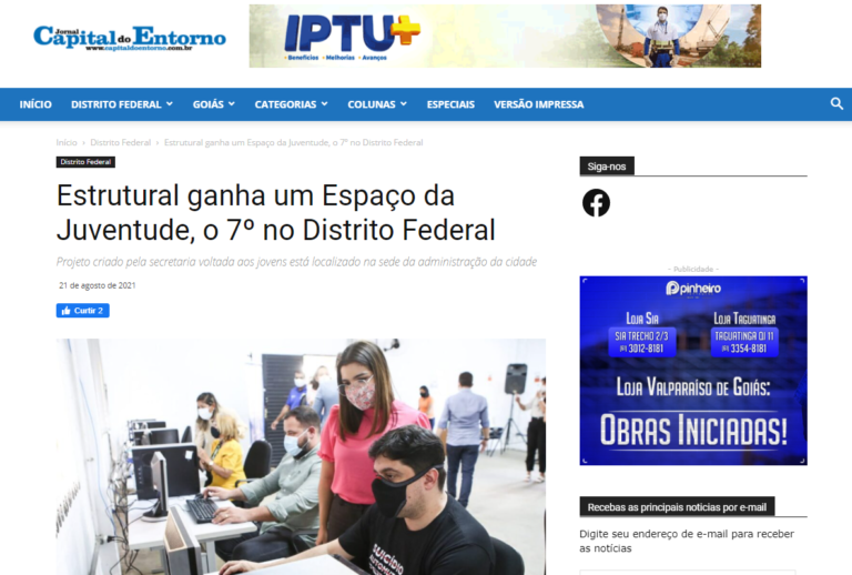 Jornal Capital e Entorno: Estrutural ganha um Espaço da Juventude, o 7º no Distrito Federal