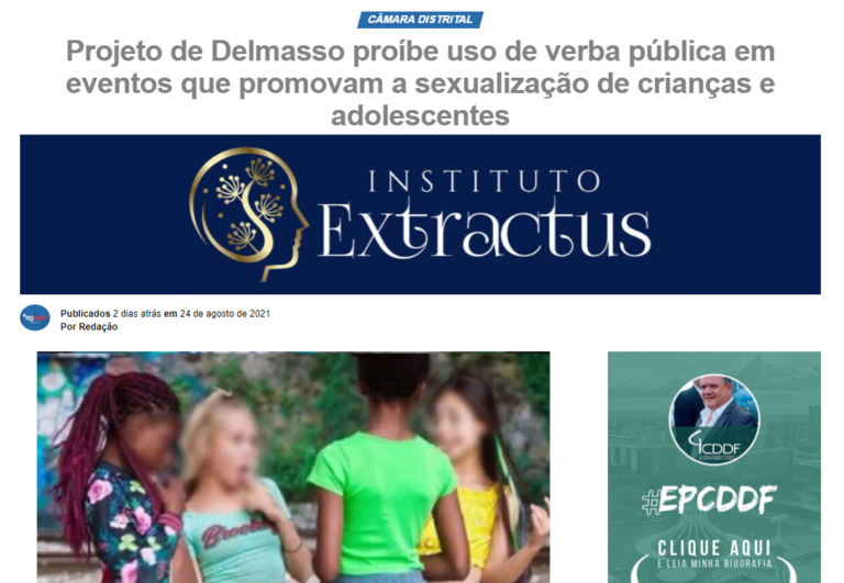 Eg News: Projeto de Delmasso proíbe uso de verba pública em eventos que promovam a sexualização de crianças e adolescentes