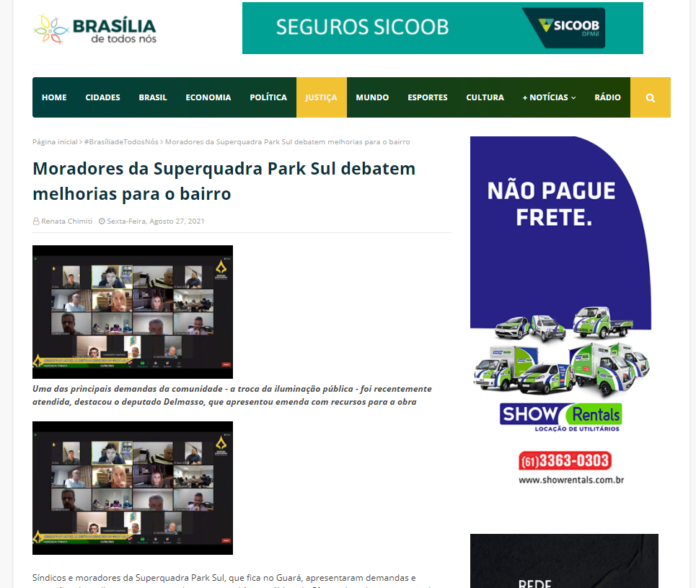 Brasília de Todos Nós: Moradores da Superquadra Park Sul debatem melhorias para o bairro