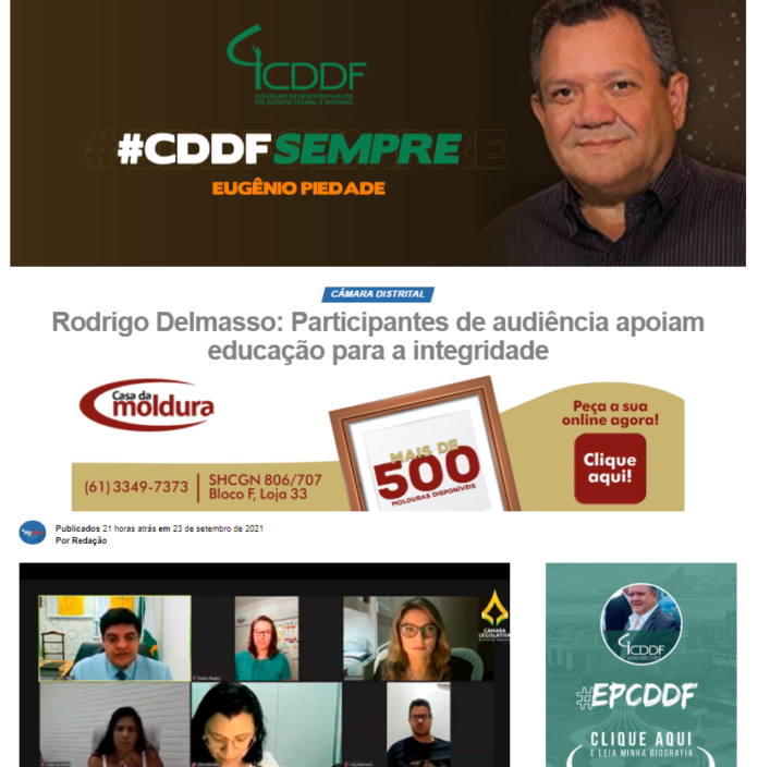 EG News: Rodrigo Delmasso: Participantes de audiência apoiam educação para a integridade