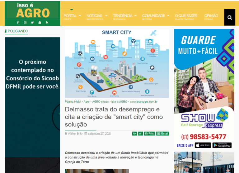 Isso é Agro: Delmasso trata do desemprego e cita a criação de "smart city" como solução