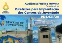 Audiência Pública Remota quarta-feira, 20 de outubro às 19h para discutir o PL 1.431/2020 – Implantação dos Centros de Referência da Juventude no âmbito do Distrito Federal centros da juventude out 2021