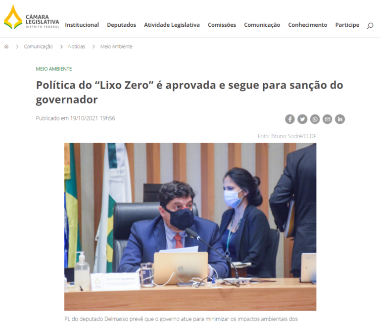 Agência CLDF: Política do “Lixo Zero” é aprovada e segue para sanção do governador