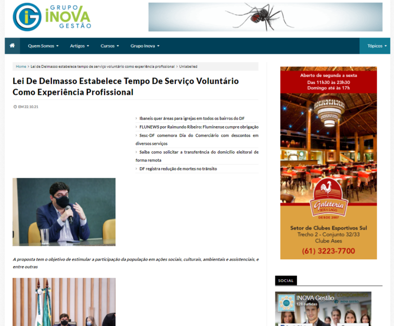 Grupo Inova Gestão: Lei De Delmasso Estabelece Tempo De Serviço Voluntário Como Experiência Profissional