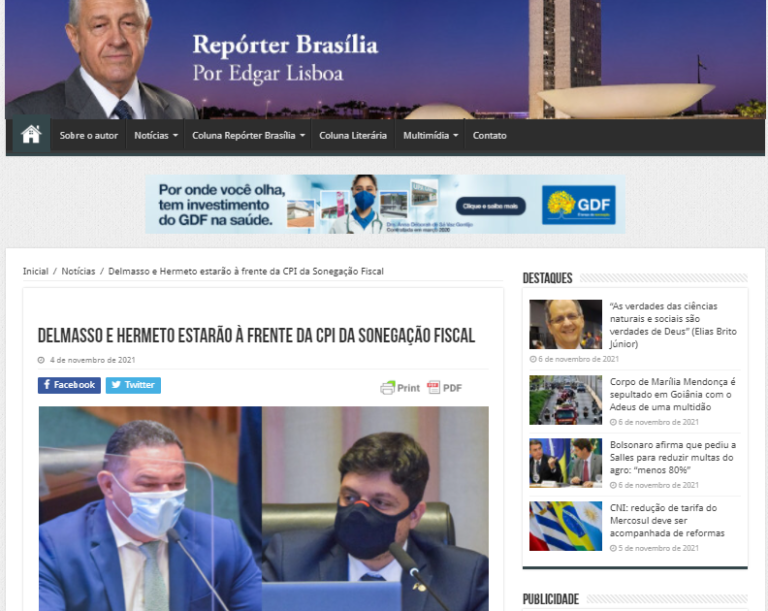 Reporter Brasília: Delmasso e Hermeto estarão à frente da CPI da Sonegação Fiscal