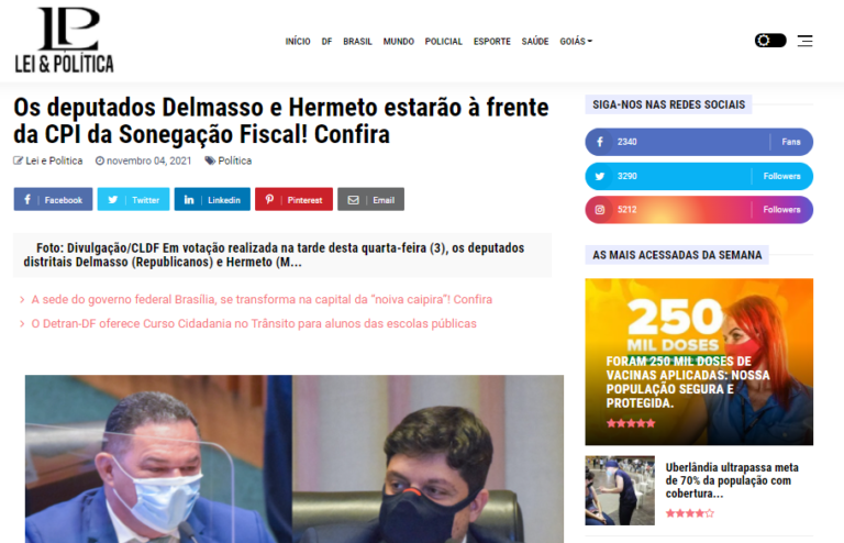 Leis & Política: Os deputados Delmasso e Hermeto estarão à frente da CPI da Sonegação Fiscal! Confira