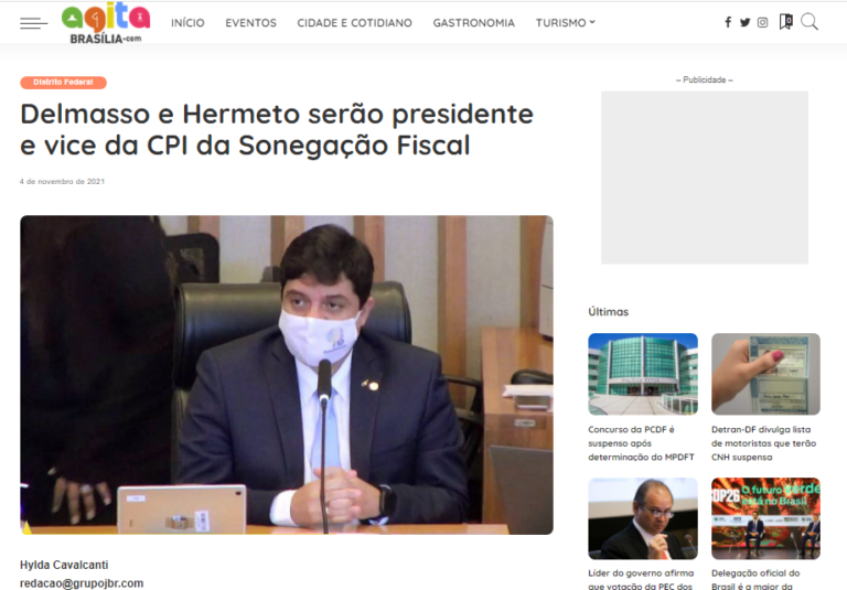 Agita Brasília: Delmasso e Hermeto serão presidente e vice da CPI da Sonegação Fiscal