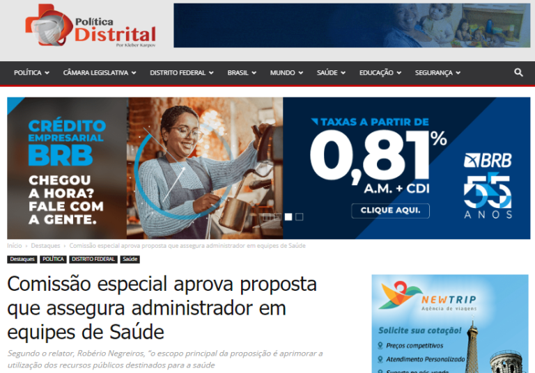 Política Distrital: Comissão especial aprova proposta que assegura administrador em equipes de Saúde
