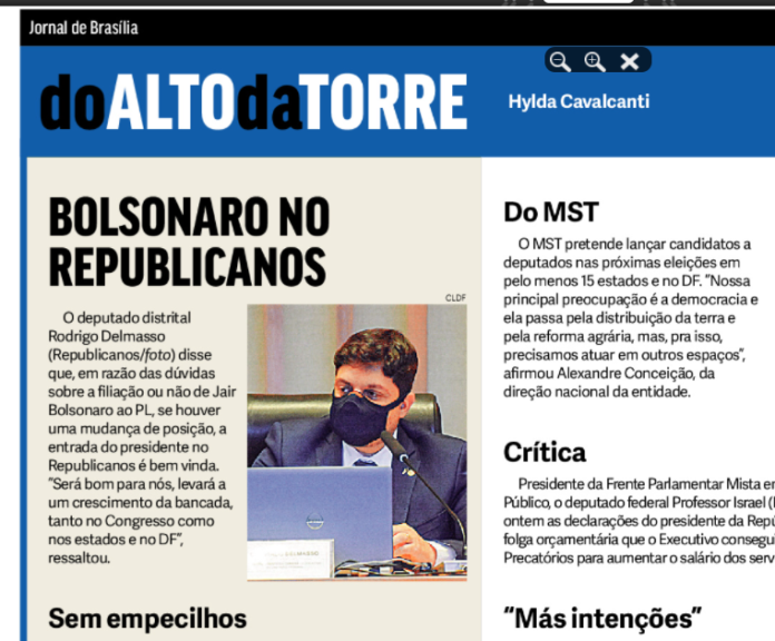 Jornal de Brasília: Bolsonaro no Republicanos