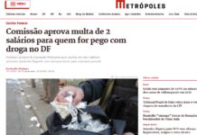 Metrópoles: Comissão aprova multa de 2 salários para quem for pego com droga no DF Metrópoles: Comissão aprova multa de 2 salários para quem for pego com droga no DF
