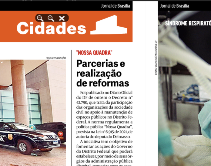 Jornal de Brasília: Nossa Quadra - Parcerias e realização de reformas