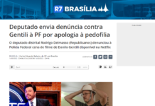 R7: Deputado envia denúncia contra Gentili à PF por apologia à pedofilia R7: Deputado envia denúncia contra Gentili à PF por apologia à pedofilia