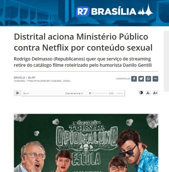 R7: Distrital aciona Ministério Público contra Netflix por conteúdo sexual