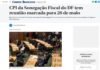 Correio Braziliense: CPI da Sonegação Fiscal do DF tem reunião marcada para 26 de maio Correio Braziliense: CPI da Sonegação Fiscal do DF tem reunião marcada para 26 de maio