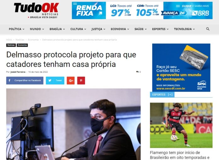 Tudo Ok Notícias: Delmasso protocola projeto para que catadores tenham casa própria