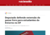 Mais Brasília: Deputado defende extensão do passe livre para estudantes do Entorno no DF Mais Brasília: Deputado defende extensão do passe livre para estudantes do Entorno no DF