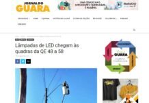 Jornal do Guará: Lâmpadas de LED chegam às quadras da QE 48 a 58 Jornal do Guará: Lâmpadas de LED chegam às quadras da QE 48 a 58