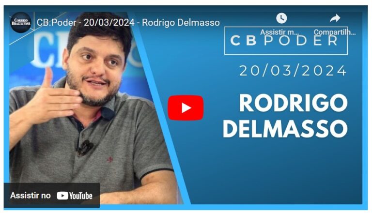 Rodrigo Delmasso, secretário da Família e da Juventude, em entrevista às jornalistas Samanta Sallum e Priscila Crispi, no CB.Poder - (crédito: Marcelo Ferreira/CB/D.A Press)